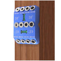 Aluminum Angle Drill Guide Jig, 30/45/90 Degree, 4 Hole Sizes