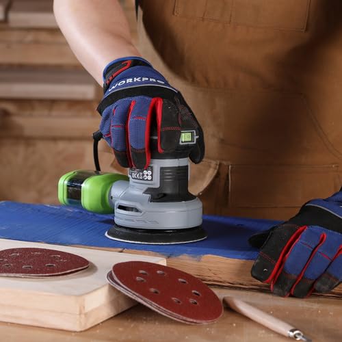 WORKPRO 150 Pack 5 Inch Sanding Discs Sandpaper, 8-Hole Hook and Loop - style: Random Orbital Sander Pads