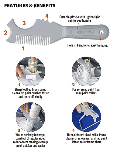 ROLLINGDOG Paint Brush/Roller Cleaner Tool - color: Plastic Brush Roller Cleaner