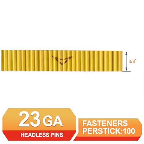 23 Gauge Pin Nails,Headless Pinner,3/8",10000pcs - size: 3/8"---10000pcs