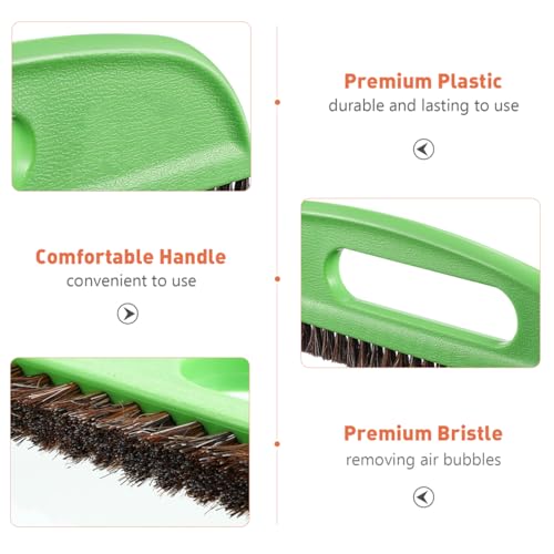 ibasenice Wallpaper Brush with Horse Mane Hair 10.03 Inch Wallpaper Smoother Tool for Wallcovering with Comfortable Handle and Hang-up Hole for Easy Storage and Precise Adhesive Application