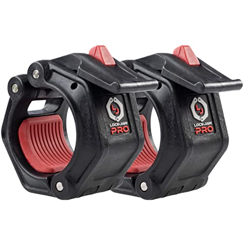 Lock-Jaw PRO 2 Barbell Collars/Clamps, 2"/50mm Olympic Bars - color: Black