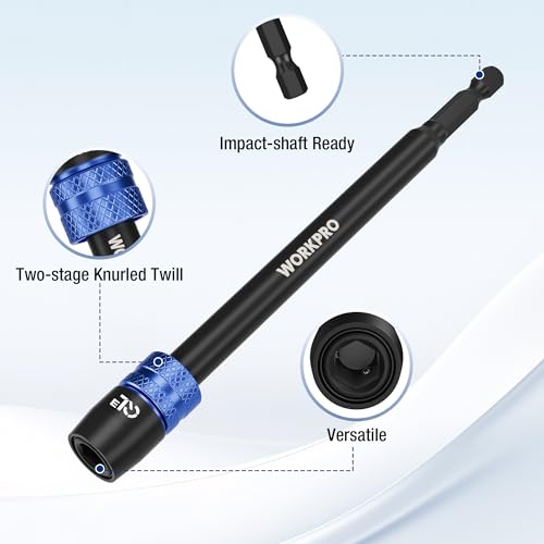 WORKPRO Drill Bit Extension, 6" Drill Screwdriver Bit Holder - style: 6"