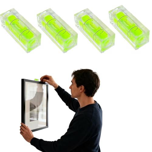 4PCS Small Bubble Level 15x15x40mm(0.59x0.59x1.57in) Small Leveler Tool - size: 4pcs 15x15x40mm (Non-Magnetic)