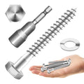 MYWISH (20Sets) 1/4" x 2-1/2" Hex Head Lag Bolts, Heavy Duty Lag Screws with Washers, 304 Stainless Steel Bolts 18-8, Lag Screws Wood Screws, Partial Thread Bright Finish, 1/4 Bolt - size: 1/4 x 2-1/2" (20 set)