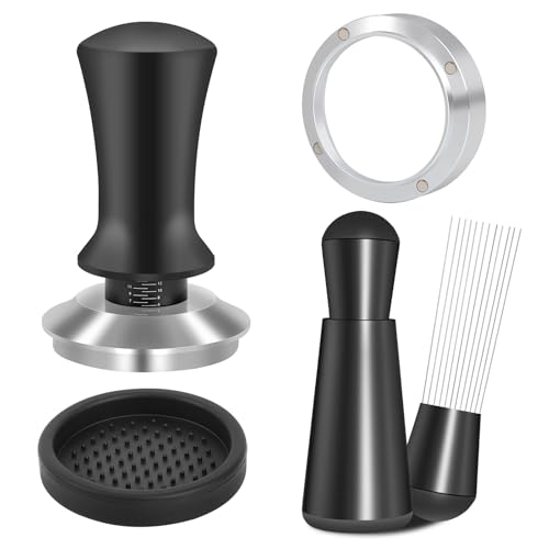 Reoszeank 58mm Espresso Accessories Kit, Tamper, WDT, Dosing Funnel - size: 58mm Fits Breville Dual Boiler/Oracle/Gaggia/E61