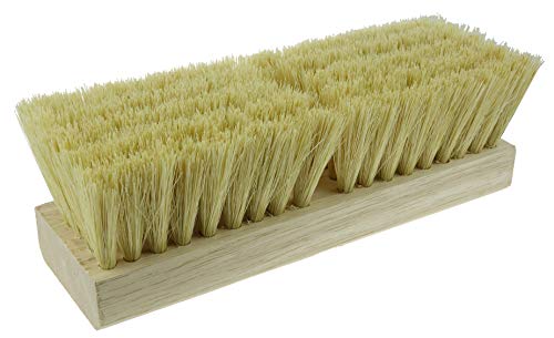 Weiler 44028 Deck Scrub Brush, White Tampico Fill, 10 - size: 10", style: Tampico