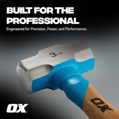 OX 3 lb Sledge Hammer - Mini Sledge with Hickory Handle - style: 3lb Club Hammer