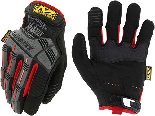Mechanix Wear M-Pact Work Gloves Red/Black XX-Large - color: Black/Red, size: XX-Large
