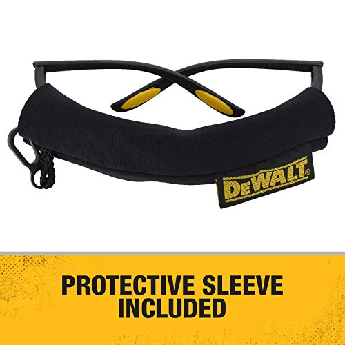 DEWALT DPG59 Reinforcer Rx-Bifocal High Performance Protective Eyeware with Rubber Temples and Protective Eyeglass Sleeve - Clear Lens, 3.0 Diopter - size: Rx-Bifocal 3.0
