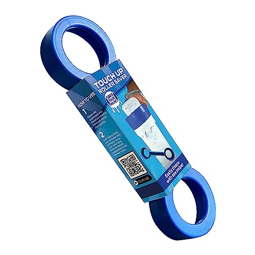Touch Up Cup Roller Saver Paint Scraper Cleaner Tool, 1 Pack - color: Blue, size: Pack of 1