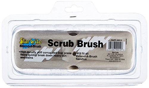STAR BRITE 8" Heavy Duty Stiff Wash Brush - color: White, size: Standard 8" Brush