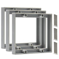 1/2" Double Gang Electrical Box Extender,Gray, Pack of 3 - color: Gray-1/2"