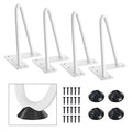 SMARTSTANDARD 6 Inch Heavy Duty Hairpin Furniture Legs, White 4PCS - color: White, size: 6 Inch