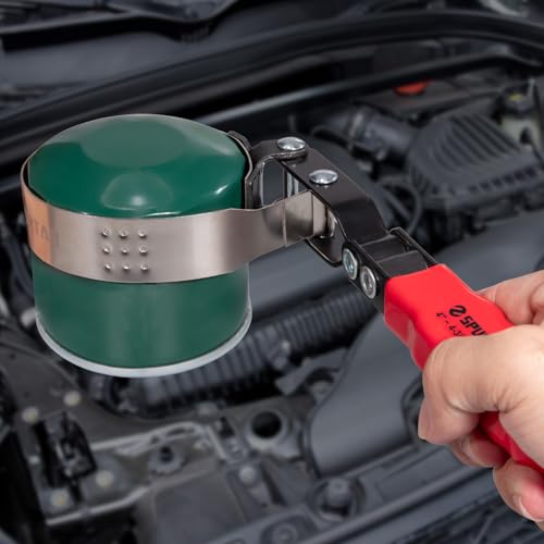 Spurtar Medium Oil Filter Wrench Adjustable Swivel Oil Filter Removal Tool - size: Medium: 4" - 4-3/8"