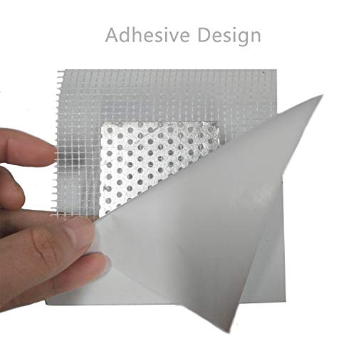 3 Pieces 2 Inch Wall Patch Repair, Drywall Repair Patch Self Adhesive Drywall Patch and Fiberglass Repair Kit, Heavy Duty Dry Wall Hole Repair Patch for Drywall Plasterboard (2 x 2 Inch) - size: 2inch*3