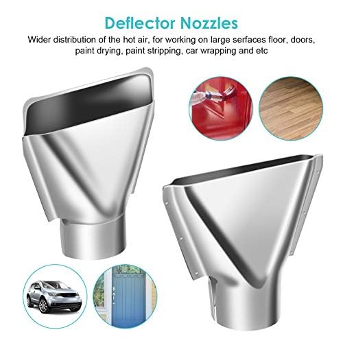 7pcs 35-40mm Heat Gun Nozzles Kit Stainless Steel Hot Air Soldering Station Replacement Parts for Repair Tool Accessory 1500-2000W