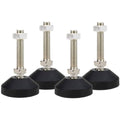 M12 Leveling Feet 880 Lb Capacity, 2.83 Inches Height - 2 Inches Base, 4Pcs - color: Black, size: D50xM12xH50mm