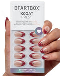 BTArtbox Press On Nails, Audrey's Ruby, Short Almond, Red Chrome, 32Ct - color: B-Audrey's Ruby