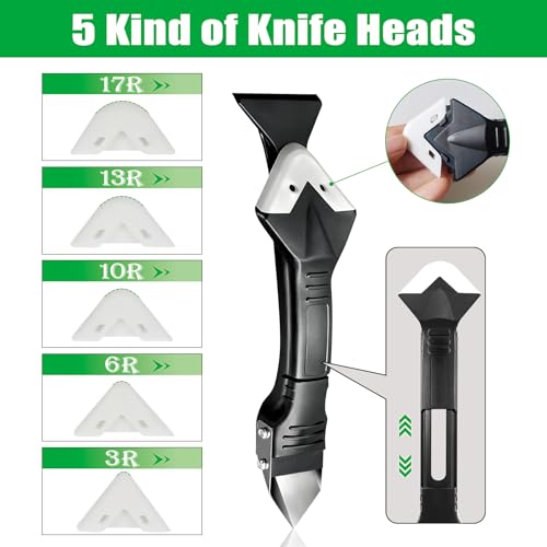 3 in 1 Caulking Tool, Silicone Sealant Finishing Tool, Caulk Remover Kit