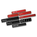 Westling USA Premium Aluminum Starter 8 Piece Socket Tray/Organizer Set, Holds 152 Standard and Metric Sockets (Black/Red, 2 Row) - color: Black/Red, size: 2 Row