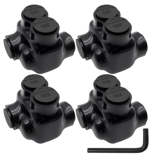 1-Port Single-Sided Inline Splice Connector 6AWG-350Kcmil UL-4 Pack - size: 6AWG-350Kcmil