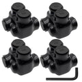 1-Port Single-Sided Inline Splice Connector 6AWG-350Kcmil UL-4 Pack - size: 6AWG-350Kcmil