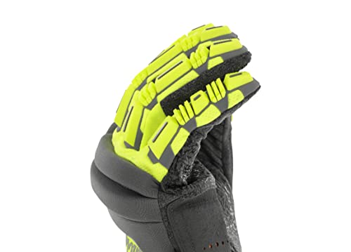 Mechanix Wear Hi-Viz M-Pact 2 Work Gloves XX-Large Fluorescent Yellow - size: XX-Large