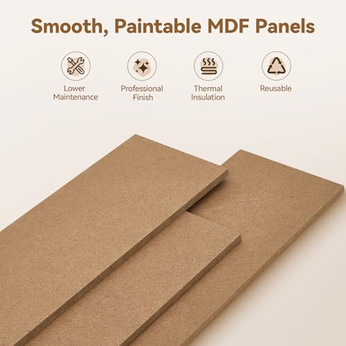 INMOZATA Arch Wainscoting Panels Kit, MDF Board and Batten Wall Panel Kit