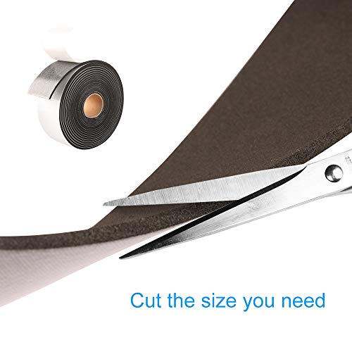 High Density Foam Tape,2 Inch Wide x 1/8 Inch Thick Door Insulation Tape,Adhesive Weather Stripping for Doors Window,Foam Seal Proofing Tape,16 Feet Long - size: 2"W x 1/8"T x 16FT