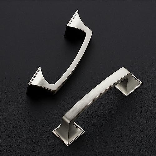 30 Pack Kitchen Cabinet Handles 3 Inch Brushed Nickel Cabinet Pulls - color: Brushed Nickel, size: 3 Inch Hole Centers