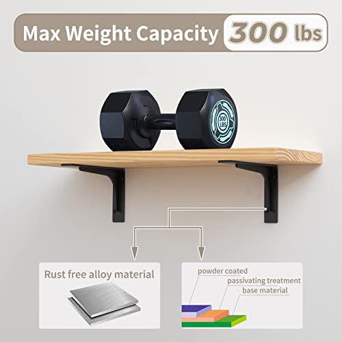 24 x14.2 INCH Shelf Brackets,L Shelf Brackets,Vertical Angle, Premium Alloy Metal Heavy Duty Shelf Bracket, high Strength Mounting Hardware Included, Corner Brace Joint,Pack of 2. - size: 24 inch x 14.2 inch