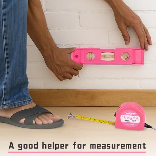 63 Piece Pink Tool Set,Household Tool Kit with Bag for Women, Home, Garage, Office and College Dormitory Use