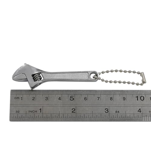 2.5 inch Tiny Adjustable Wrench, Silver Mini Size Spanner Tool - color: Silver, size: 2.5"