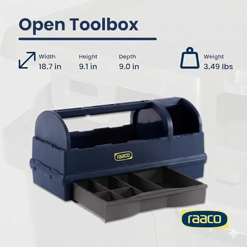 Raaco Open Portable Tool Box Organizer with Handle - Hand-Held Storage - style: Open