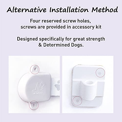 Neobay Adjustable Door Strap and Latch, Damage-Free Cat Door Latch to Keep Large Dog Out of Litter Box, Economical Alternative of Pet Gates and Interior Cat Door, Magnetic with Stopper 1 Pack - style: Magnetic With Stopper 1 Pack