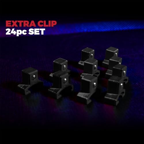 Olsa Tools Black Spring-Loaded Socket Clips 1/2-Inch, 24-Pack, Part 1137 - color: 1/2-inch Drive, Black