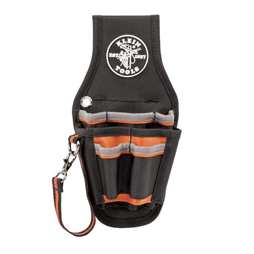 Klein Tools 5240 Tool Pouch, Tradesman Pro Maintenance Tool Pouch with 9 Pockets, Tape Thong, 2-Inch Tunnel Loop, Great Electrician Holster - style: Small Pouch