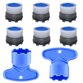 Faucet Aerator M16.5, 6PCS Aerator Replacement for Sink Faucet Flow Restrictor, Kitchen Bathroom Sink Aerators with Key Removal Wrench Tool, 16.5mm/0.65inch