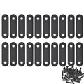 20-Pack Mending Plates for Wood Kit with 40 Self-Tapping Screws - 304 Rustproof Reinforced Flat Brackets for Wood Furniture Repair, Door Frame & Cabinet Reinforcement,Stainless Steel - size: 1 Size Set (1.42 x 0.63 inches)