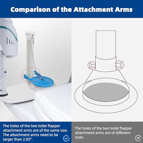 3-Inch Large Toilet Flapper Replacement Kits Compatible with Gerber 99-788 - style: Compatible with 3" Gerber 99-788