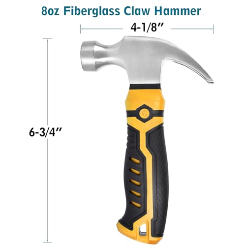 Small Claw Hammer - Mini Hammer for Women&Kids, Nail Hammer (A.Hammer) - style: A.Hammer