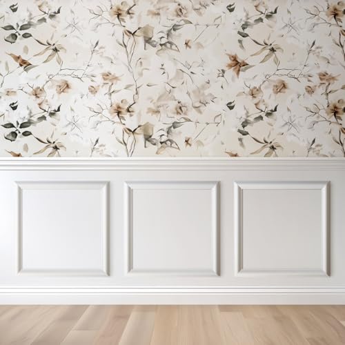 Peel and Stick Wall Molding Kit, Accent Wall Panels for Interior Wall Decor with Double-Sided Tape, 3 Set Pre-Cut PS Wainscoting Panels (20 * 20 in) - size: 20x20, style: T40-1