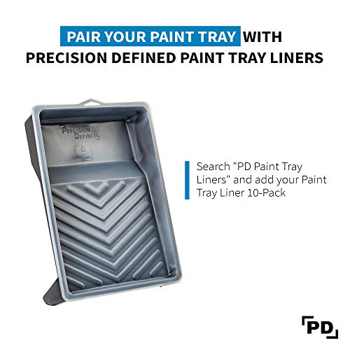 PD 9 Inch Paint Roller Tray, 2-Pack, Deep Pocket, Black Plastic - color: Tray (Black) – 2 Pack, size: 9-inch