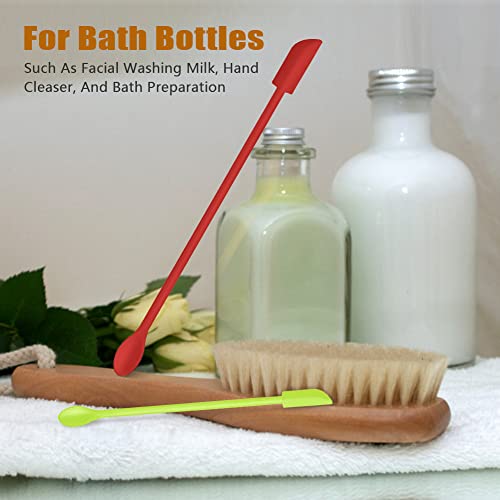 Silicone Spatula Set 6Pcs, Mini Jar Scraper for Makeup & Food - color: Color #2