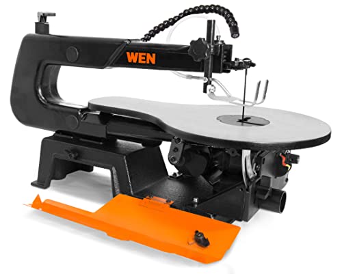 WEN Variable Speed Scroll Saw, 16-Inch with Work Light and Easy Access Blade Changes (3923)