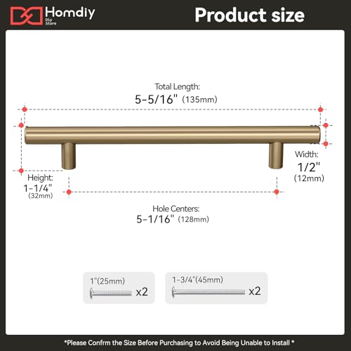 homdiy 15Pack 5in Cabinet Handles Champagne Bronze Kitchen Cabinet Pulls Drawer Pulls for Dresser Drawers - color: Champagne Bronze, size: 5in hole centers
