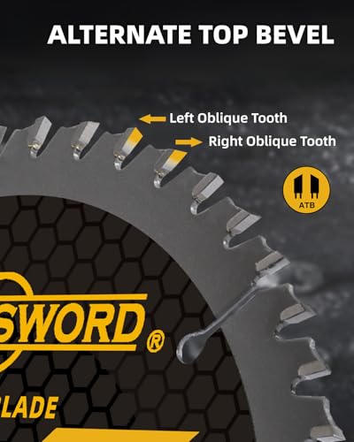 ANGELSWORD 6-1/2 Inch Circular Saw Blade for Framing, Fast Wood Cutting, 24T, 10 Pack