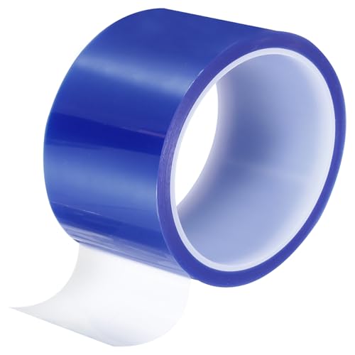 uxcell Blue Heat Tape, 1 Roll 100mmx33m 108ft High Temperature Heat Resistant Tape for Sublimation,Heat Vinyl Press,Heat Transfer, Circuit Board, No Residue - color: Blue, size: 100mmx33m