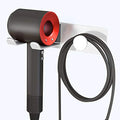 FLE Adhesive Hair Dryer Holder Blow Dryer Wall Mount Bathroom Rack White - color: White